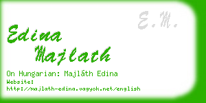 edina majlath business card